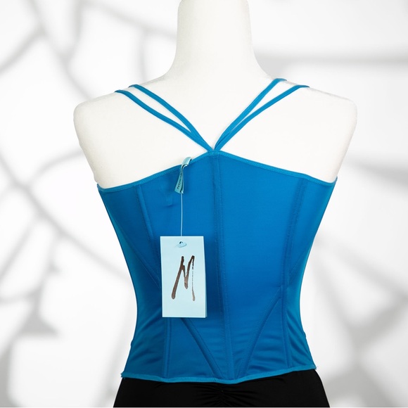 Marciano Blue Lace Corset with Trim and Bust Lace Details (BNWT, Gem Find) - Picture 4 of 6